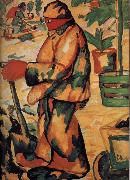 Kasimir Malevich Gardener oil on canvas